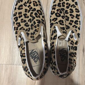 Vans Animal Print Slip-On Shoes